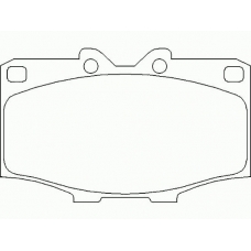 P 83 006 BREMBO Комплект тормозных колодок, дисковый тормоз