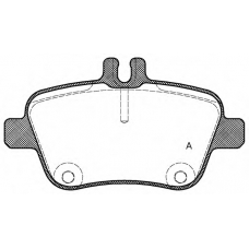 BPA1477.00 OPEN PARTS Комплект тормозных колодок, дисковый тормоз