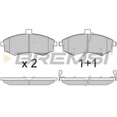 BP3079 BREMSI Комплект тормозных колодок, дисковый тормоз