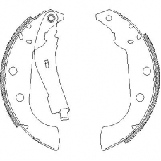 4135.01 REMSA Комплект тормозных колодок