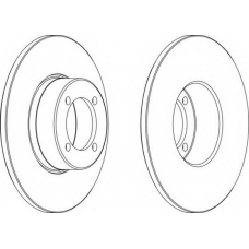 DDF082-1 FERODO Тормозной диск