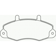 P 24 032 BREMBO Комплект тормозных колодок, дисковый тормоз