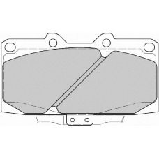 FD7044A NECTO Комплект тормозных колодок, дисковый тормоз
