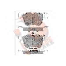 RB2098 R BRAKE Комплект тормозных колодок, дисковый тормоз
