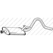 185-805 BOSAL Средний глушитель выхлопных газов