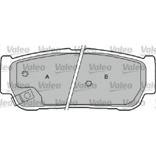 598654 VALEO Комплект тормозных колодок, дисковый тормоз