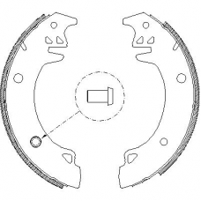 4037.00 REMSA Комплект тормозных колодок