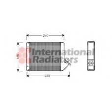 09006031 VAN WEZEL Теплообменник, отопление салона