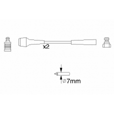 0 986 356 827 BOSCH Комплект проводов зажигания