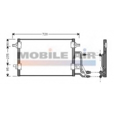 03005140 VAN WEZEL Конденсатор, кондиционер
