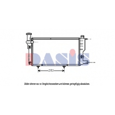 160070N AKS DASIS Радиатор, охлаждение двигателя