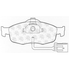 BP599 QH Benelux Комплект тормозных колодок, дисковый тормоз