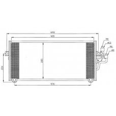 35268 NRF Конденсатор, кондиционер