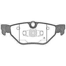 BPA1145.00 OPEN PARTS Комплект тормозных колодок, дисковый тормоз