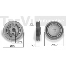 PC1239 TREVI AUTOMOTIVE Ременный шкив, коленчатый вал