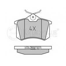 025 209 6117/PD MEYLE Комплект тормозных колодок, дисковый тормоз 025 209 6117/PD MEYLE Комплект тормозных колодок, дисковый тормоз
