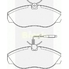 21797 00 703 10 BRECK Комплект тормозных колодок, дисковый тормоз