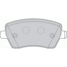 FDS1617 FERODO Комплект тормозных колодок, дисковый тормоз