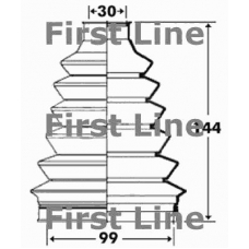 FCB6101 FIRST LINE Пыльник, приводной вал