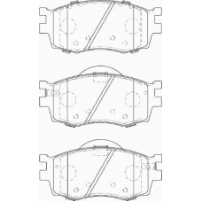 FD7289A NECTO Комплект тормозных колодок, дисковый тормоз