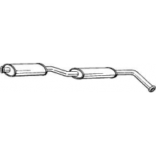 281-513 BOSAL Средний глушитель выхлопных газов