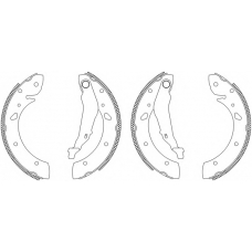 8DB 355 003-451 HELLA Комплект тормозных колодок