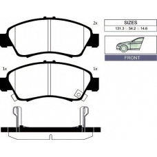 1039 F Goodwill Комплект тормозных колодок, дисковый тормоз