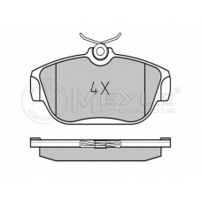 025 201 6418/PD MEYLE Комплект тормозных колодок, дисковый тормоз