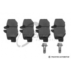 02.35.161 TRUCKTEC AUTOMOTIVE Комплект тормозных колодок, дисковый тормоз