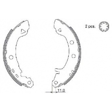 31336 SPIDAN Комплект тормозных колодок