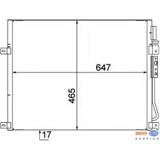 8FC 351 309-111 HELLA Конденсатор, кондиционер