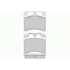12-0802 E.T.F. Комплект тормозных колодок, дисковый тормоз