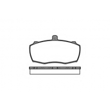 P0593.00 WOKING Комплект тормозных колодок, дисковый тормоз