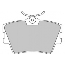 FD6772N NECTO Комплект тормозных колодок, дисковый тормоз