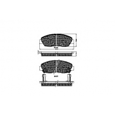 31743 SPIDAN Комплект тормозных колодок, дисковый тормоз