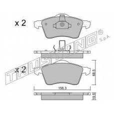 272.0 TRUSTING Комплект тормозных колодок, дисковый тормоз