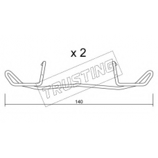 KIT.098 TRUSTING Комплектующие, колодки дискового тормоза
