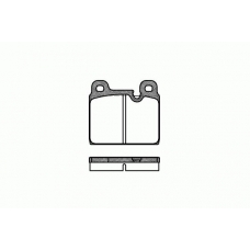 0002.30 REMSA Комплект тормозных колодок, дисковый тормоз