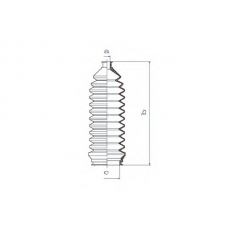 K5195 DA SILVA Пыльник, рулевое управление