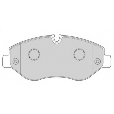 FD7590V NECTO Комплект тормозных колодок, дисковый тормоз
