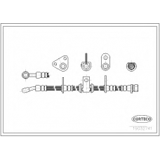19032741 CORTECO Тормозной шланг