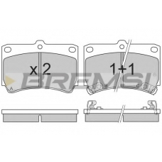 BP2489 BREMSI Комплект тормозных колодок, дисковый тормоз