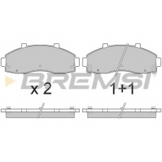 BP2901 BREMSI Комплект тормозных колодок, дисковый тормоз