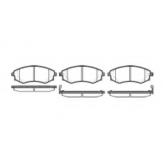 0318.12 QUINTON HAZELL Комплект тормозных колодок, дисковый тормоз