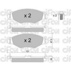 822-254-0 CIFAM Комплект тормозных колодок, дисковый тормоз