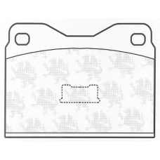 BP146 QH Benelux Комплект тормозных колодок, дисковый тормоз