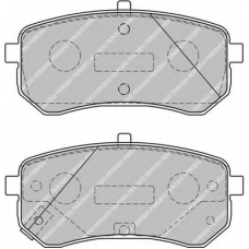 FDB1902 FERODO Комплект тормозных колодок, дисковый тормоз