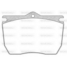 JSA 9243.00 WOKING Комплект тормозных колодок, дисковый тормоз