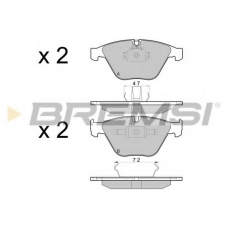 BP3454 BREMSI Комплект тормозных колодок, дисковый тормоз