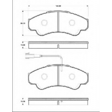 BLF1342 QUINTON HAZELL Комплект тормозных колодок, дисковый тормоз